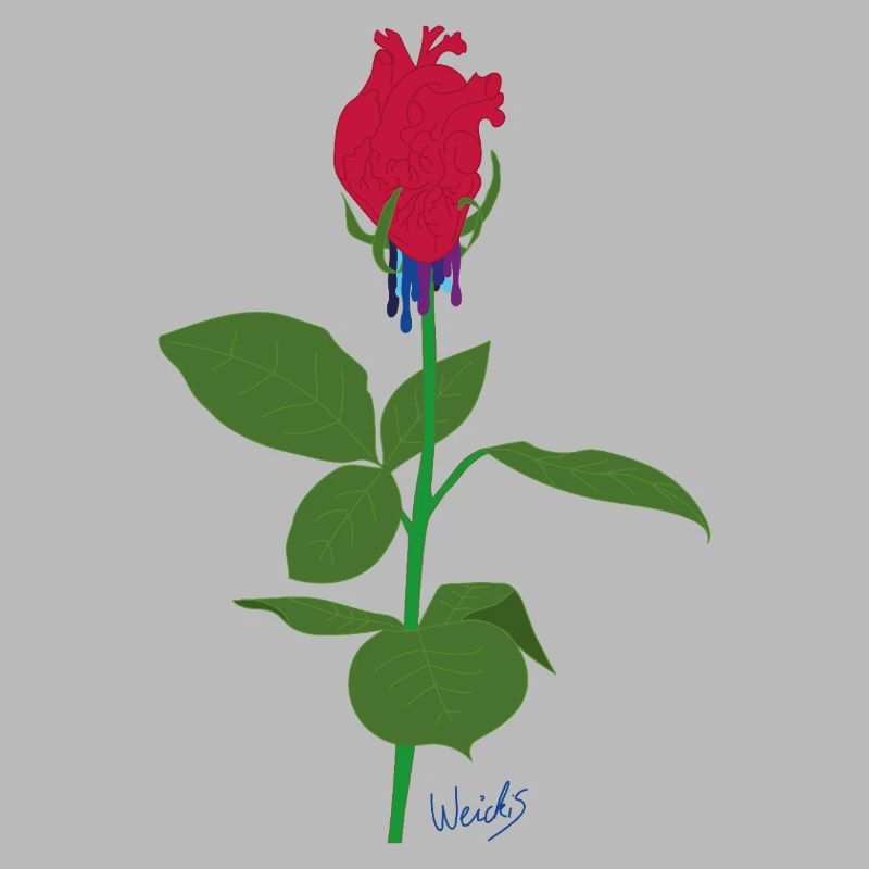 Cœur rose