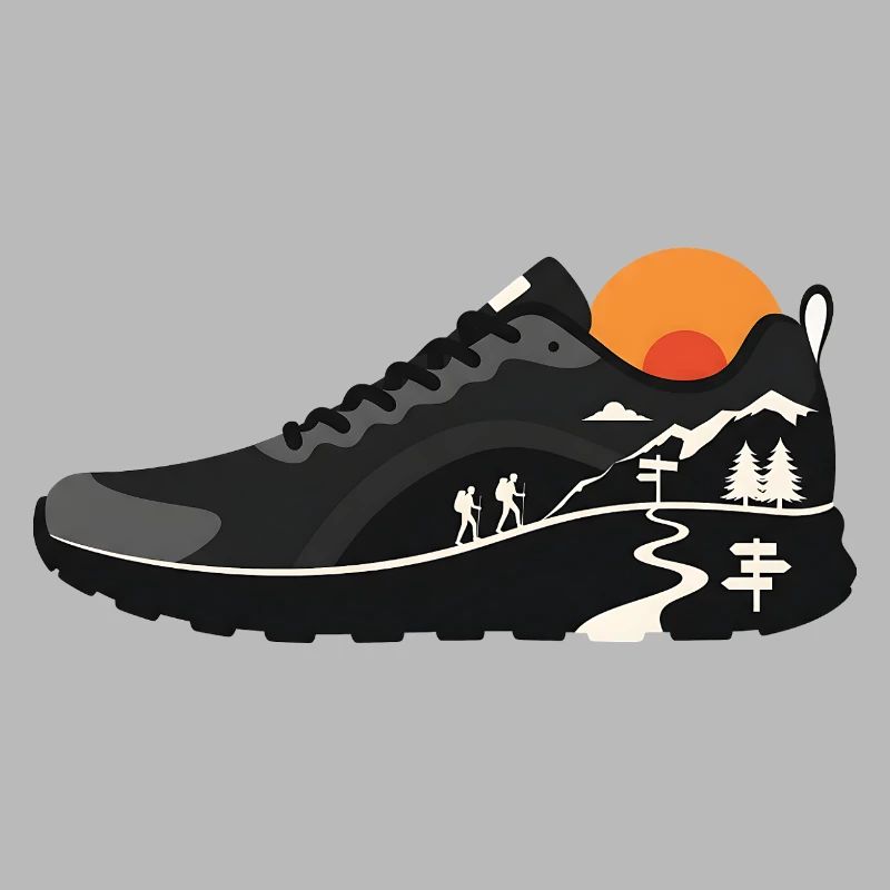 Conception de chaussures de randonnée pour sentiers de montagne