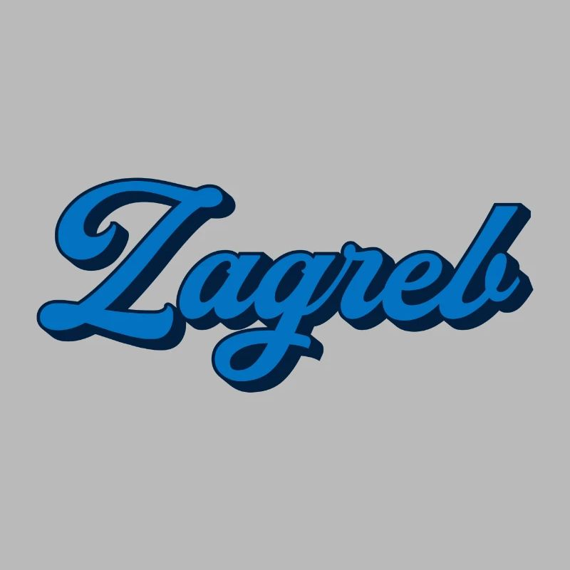 Zagreb Script Logo Stil