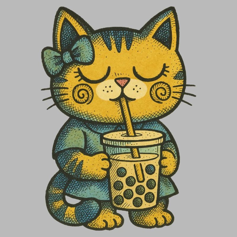 Bubble Tea Chat Cozy Charm