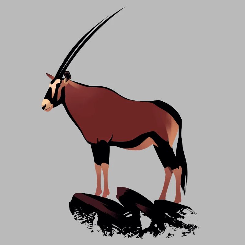 Oryx sur rochers