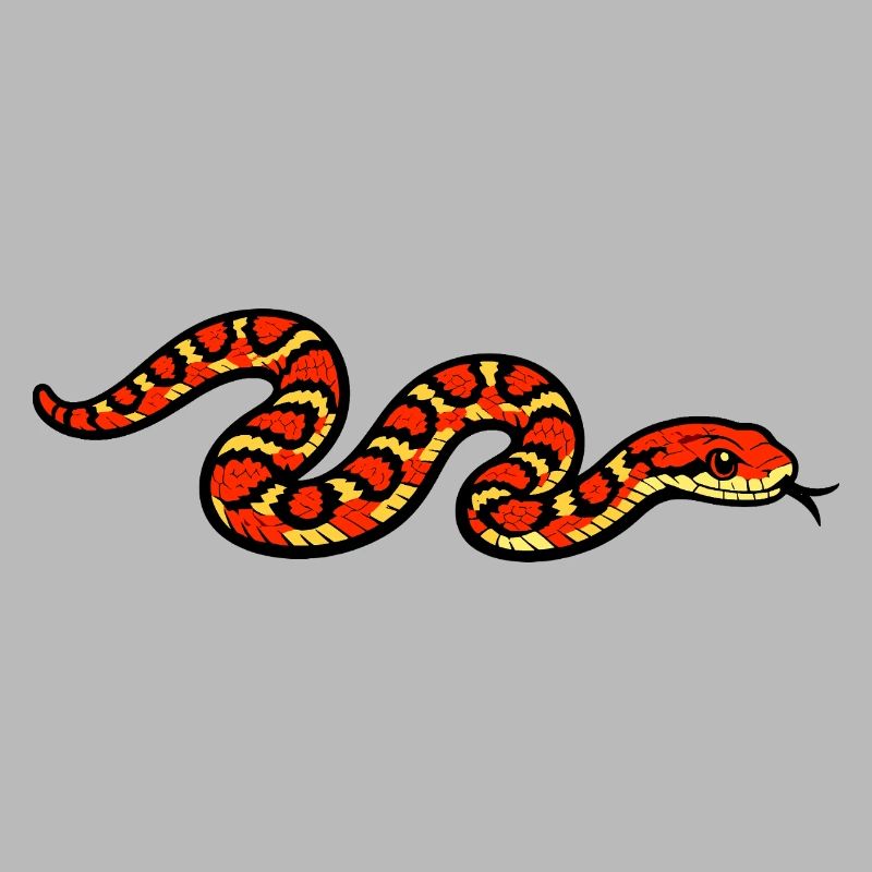 Fiery Snake Pattern