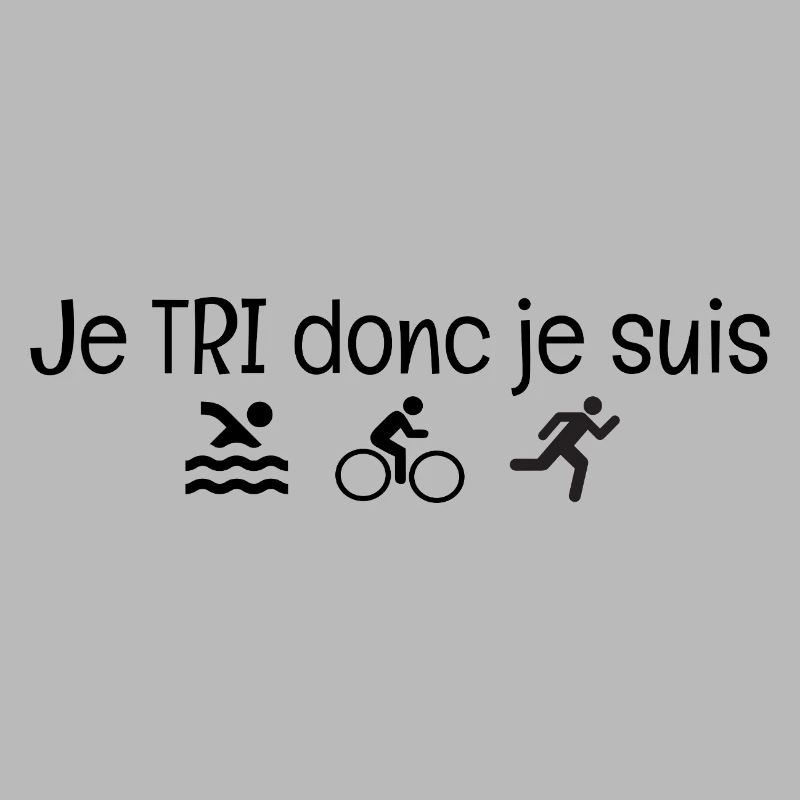 I SORT therefore I am. Triathlon humor gift