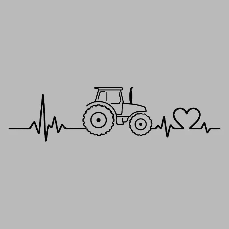 Tractor pulse ECG heart rate