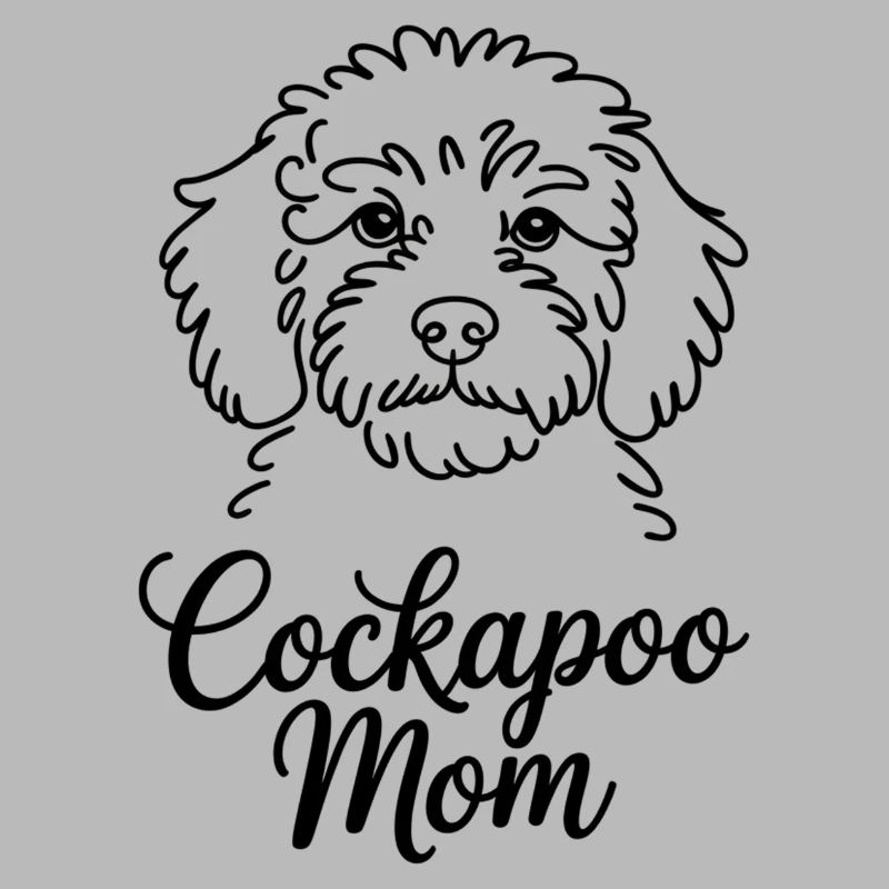 Cockapoo Mom - Cute Minimalist Dog Lover Gift