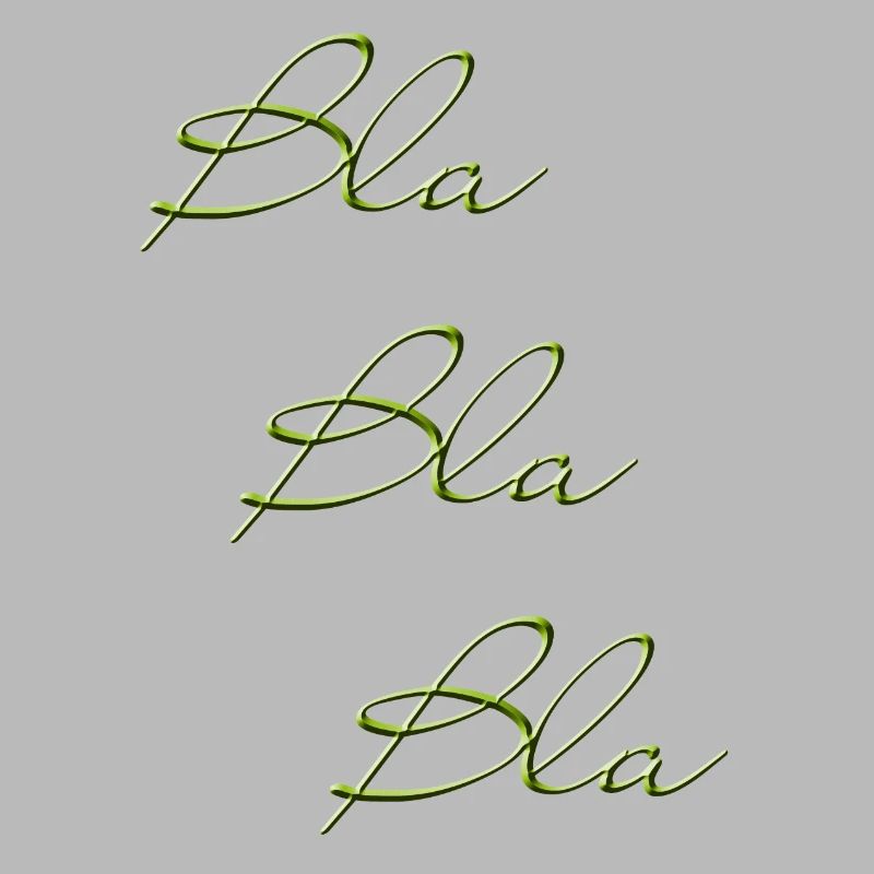 Bla Bla Triple Green Script