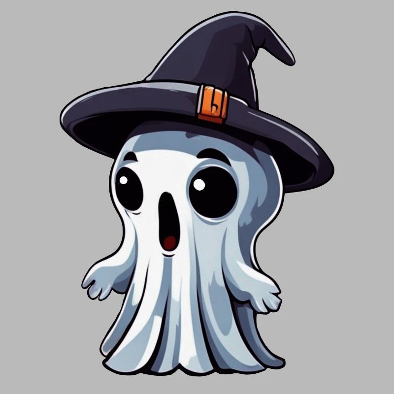 Halloween: Ghost with Hat