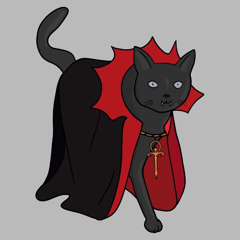 Chat vampire nocturne