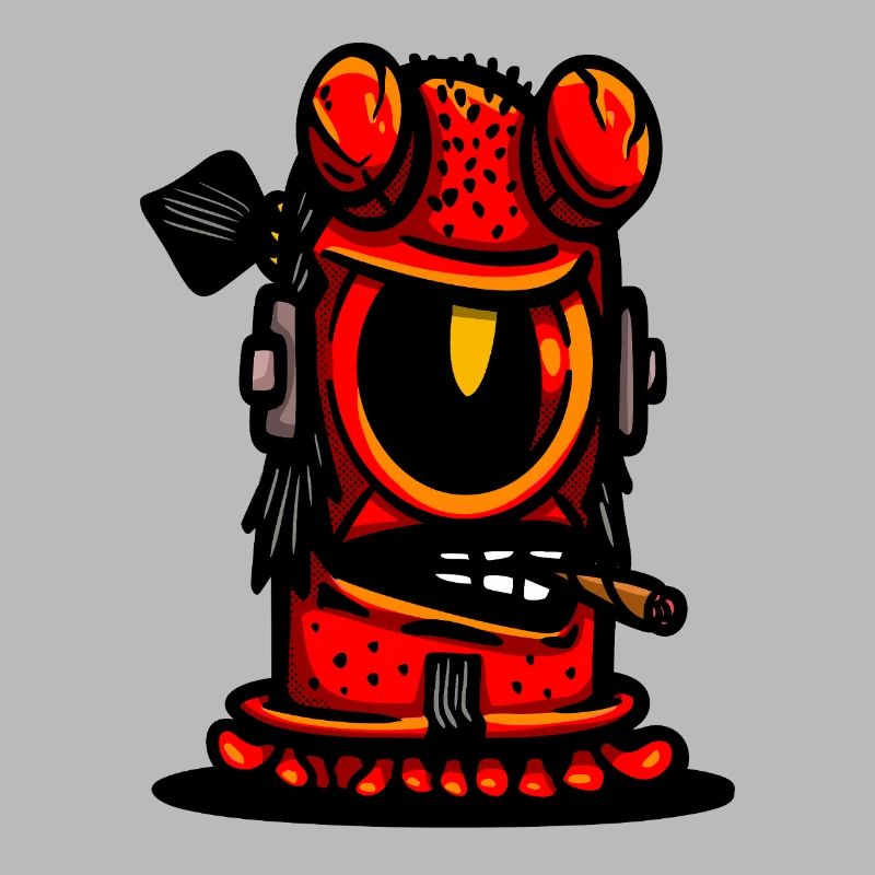 Red Devil Cigar Caricature