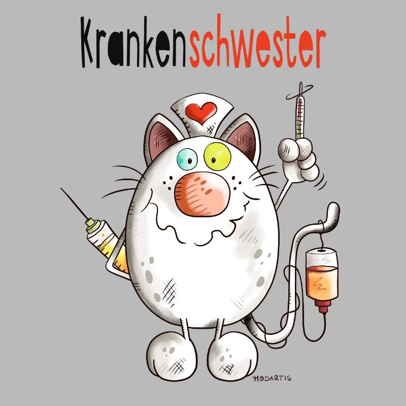 Happy Krankenschwester Katze - Comic