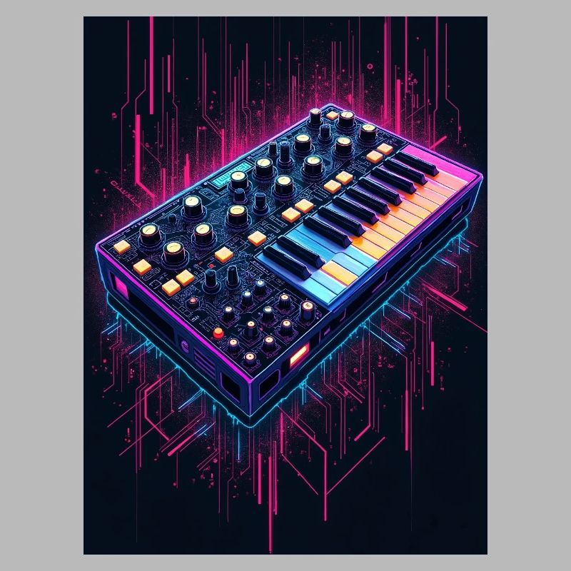 Futuristic synthesizer design