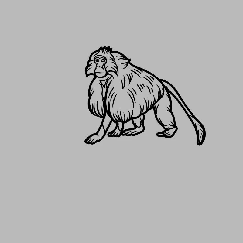 Gelada-Affe