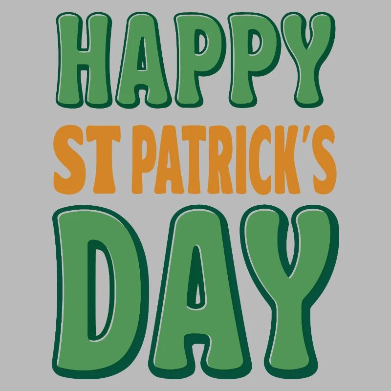 Joyeux Saint-Patrick Vert Orange