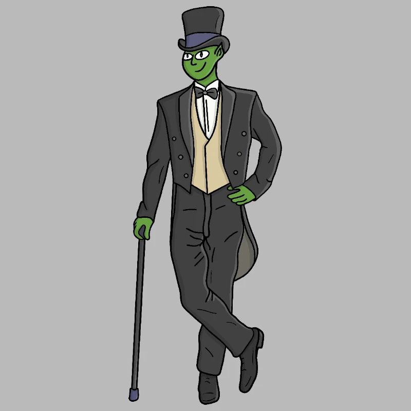Alien in a suit
