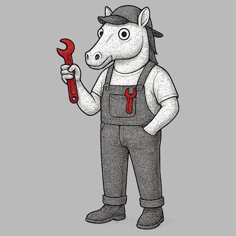 Mécanique de chevaux à clé à molette
