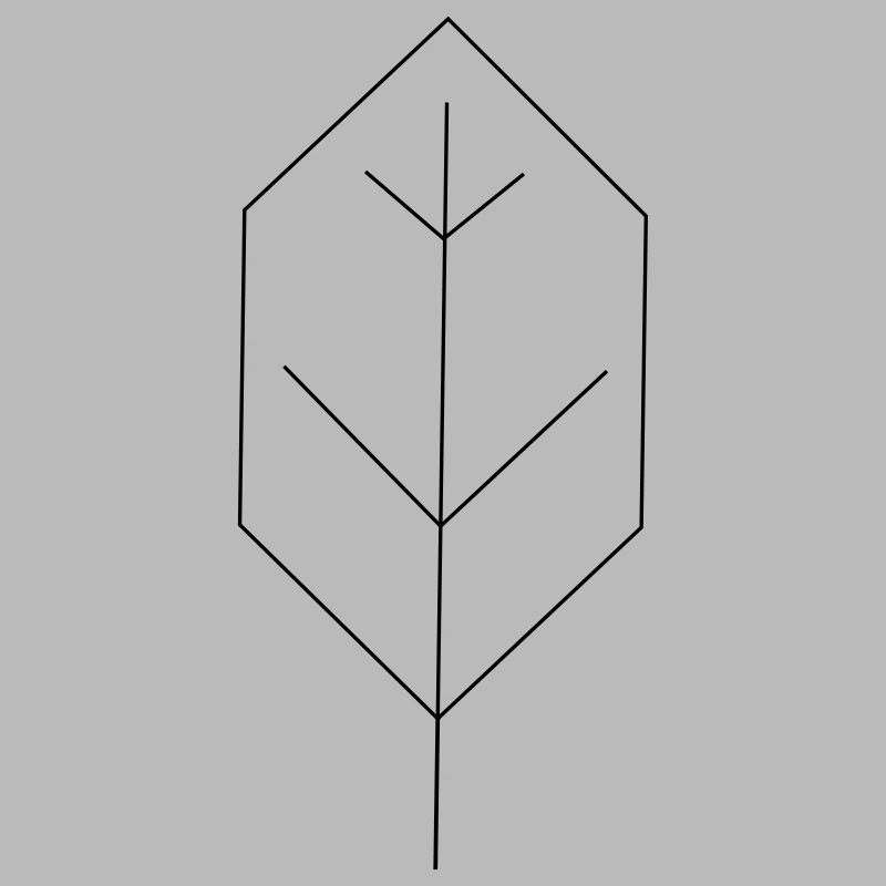 blatt kontur