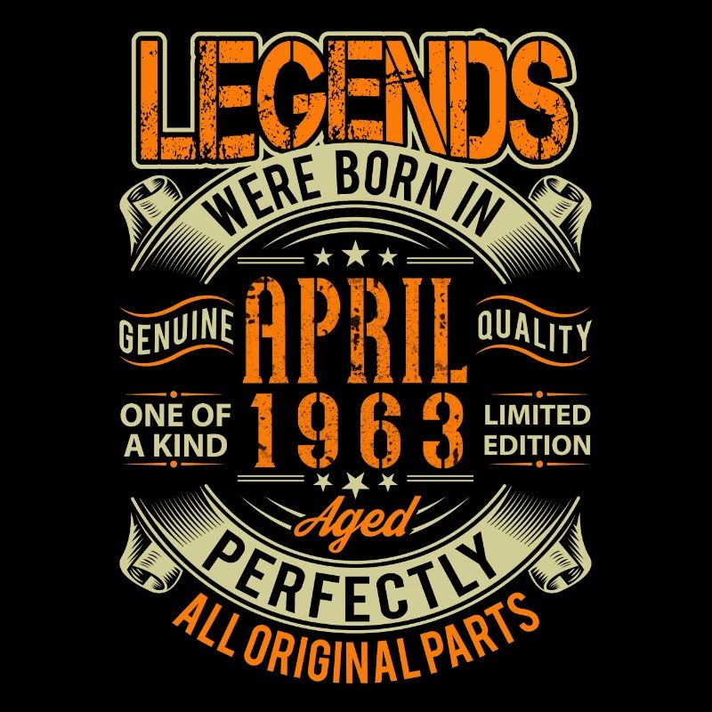 1963 April Birthday Legend