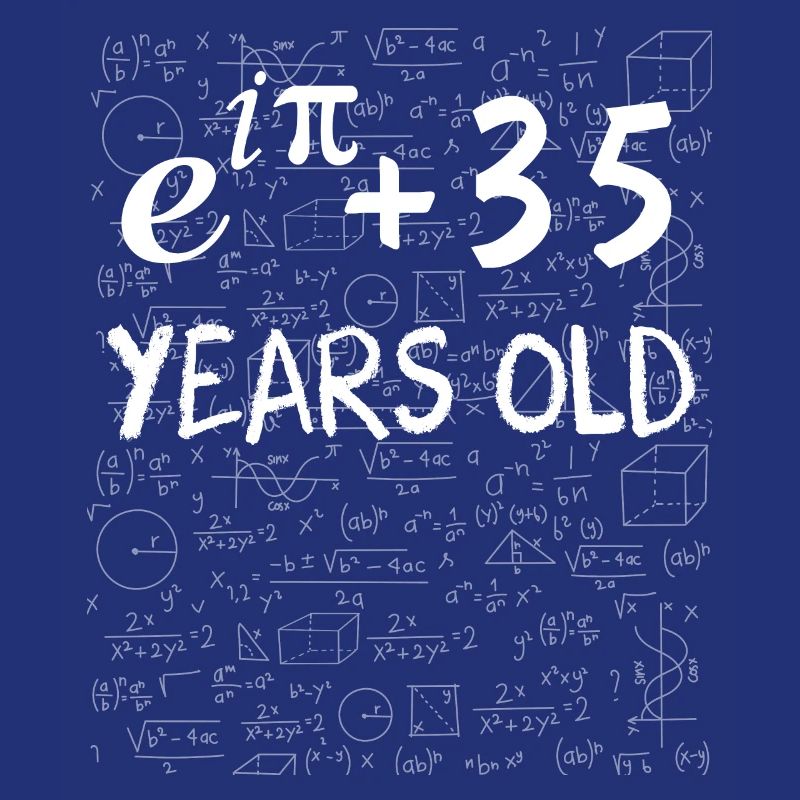 34th birthday 34 years old Euler Identity math