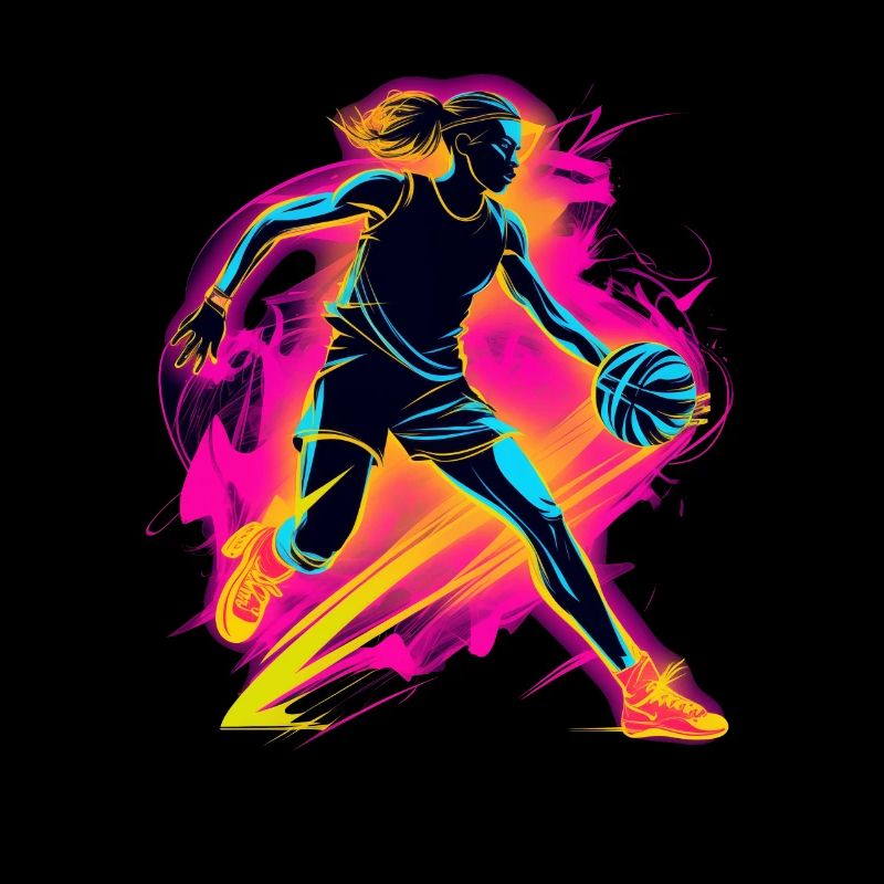 Basketball player 80s style