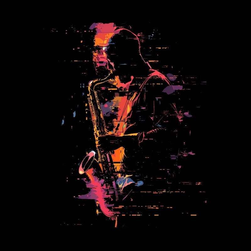 Saxophonist Synthwave