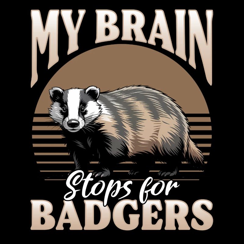 Funny Animal Badger