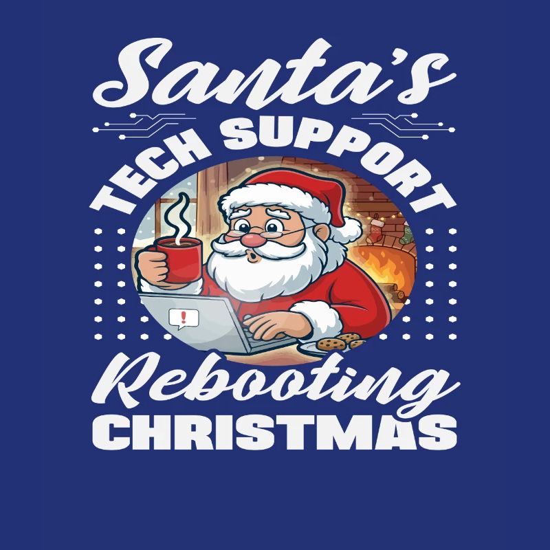 Weihnachtsmann Tech Support Weihnachten IT