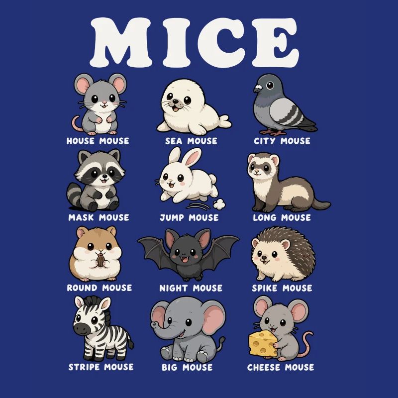 Mice Funny Animal Classification Chart Humor