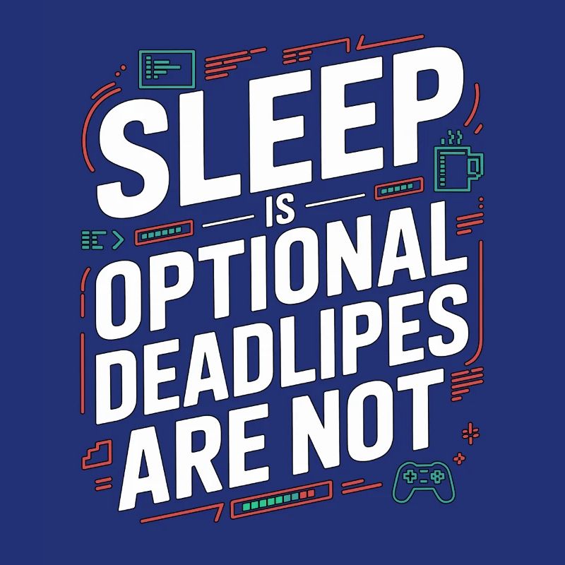 Game Developer Sleep Is Optional Game Programmer