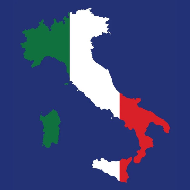 Italie Plan drapeau
