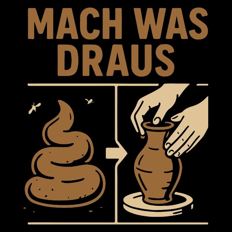 Pottery with excrement - Make something out of it