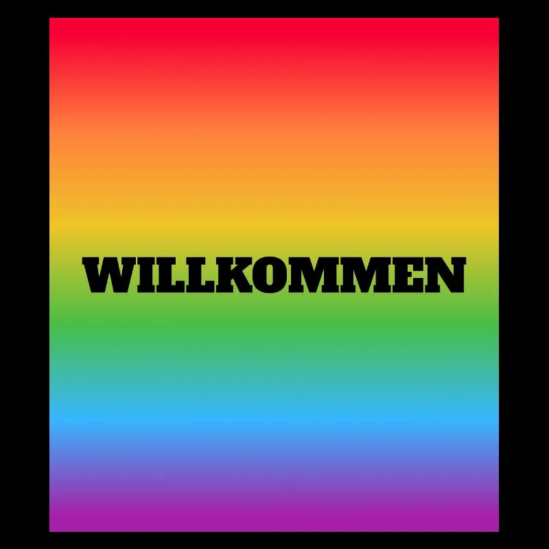 Willkommen Rainbow Bienvenue