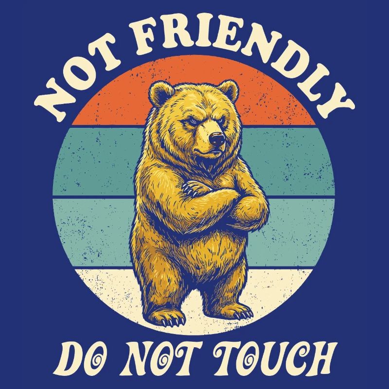 Grumpy Bear Nicht freundlich Lustiges Ironisches Meme