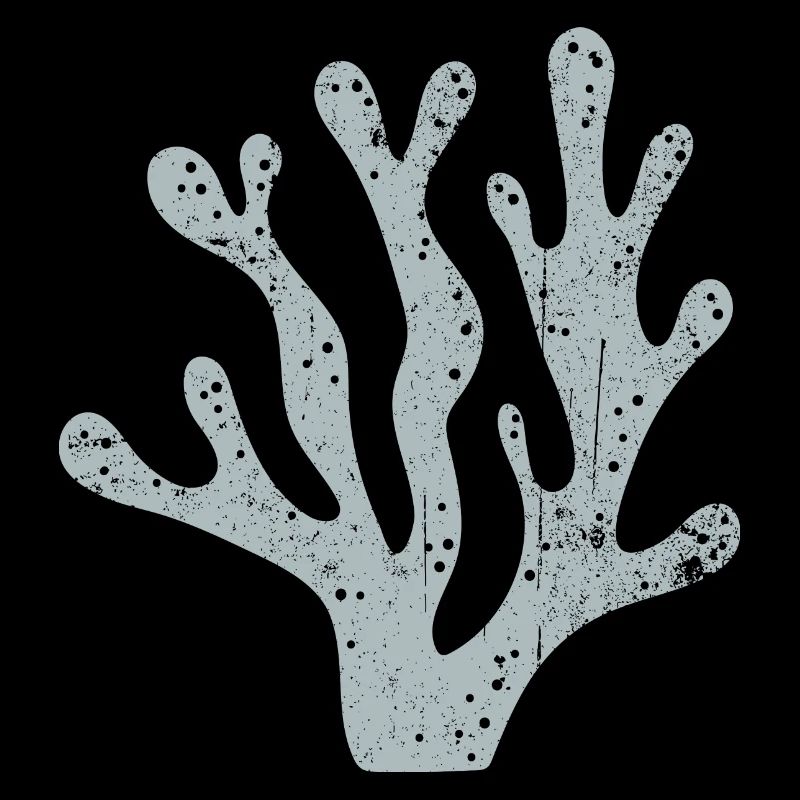 Silhouette corail azur