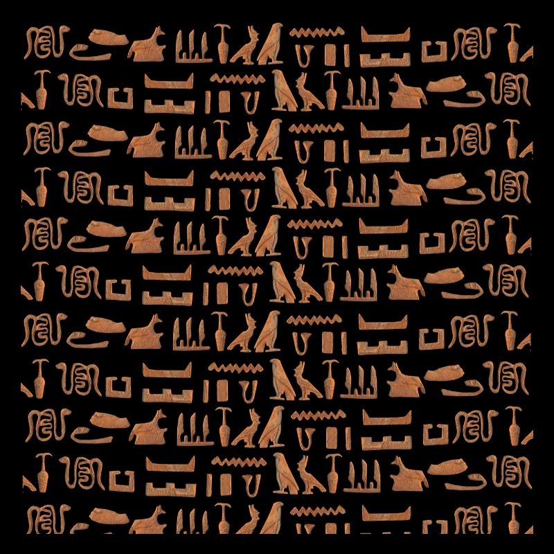 Ancient Egypt, hieroglyphic pattern, gift idea