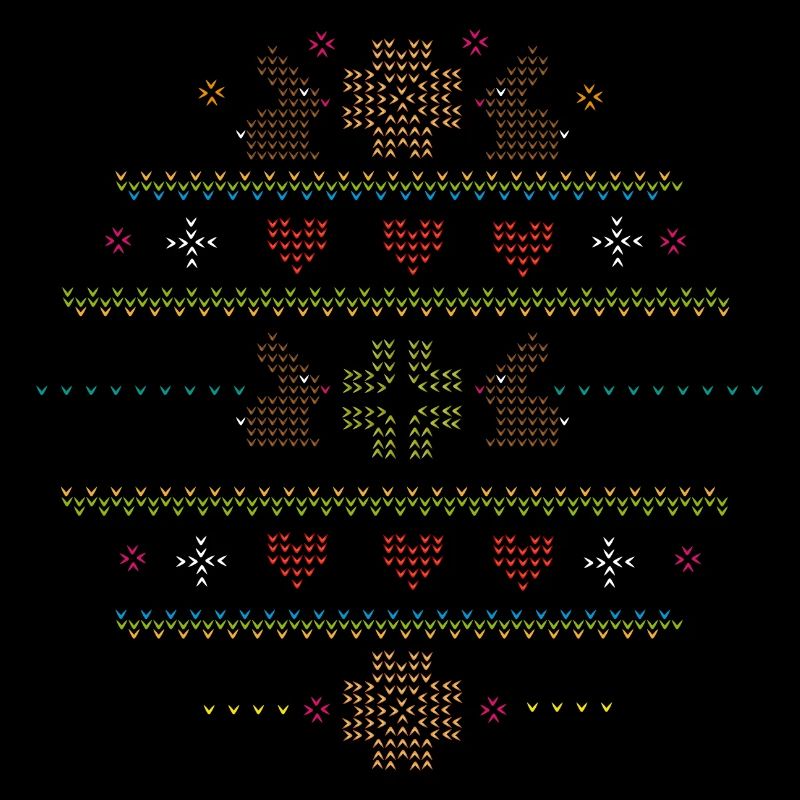 Easter motifs in knitting pattern style for Easter