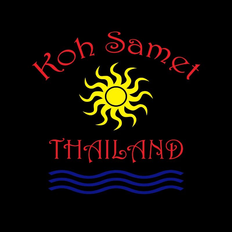 Île de Koh Samet Conception du soleil et des vagues