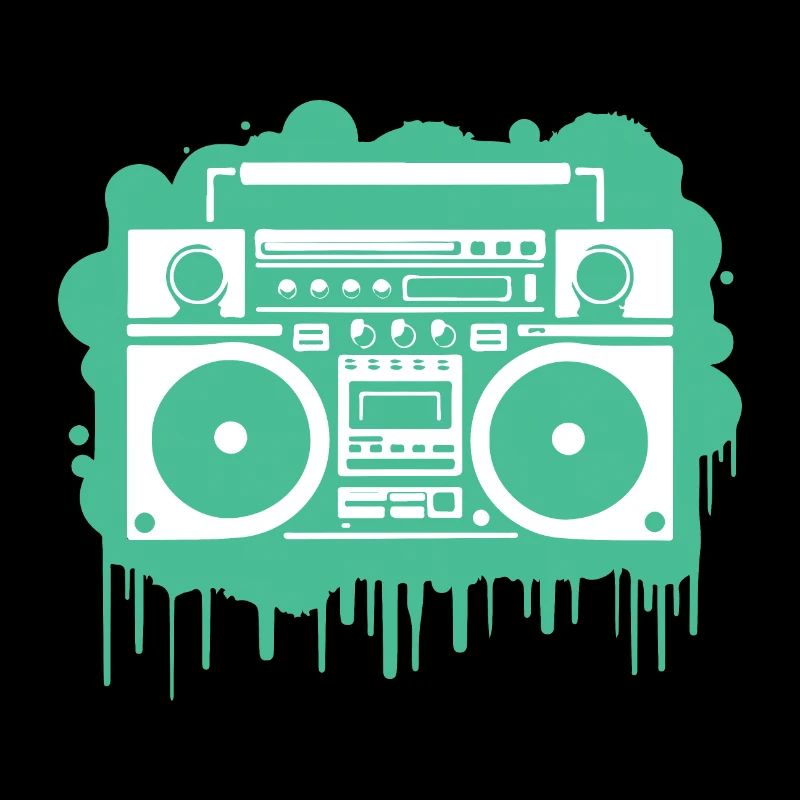 Cyan Boom Box