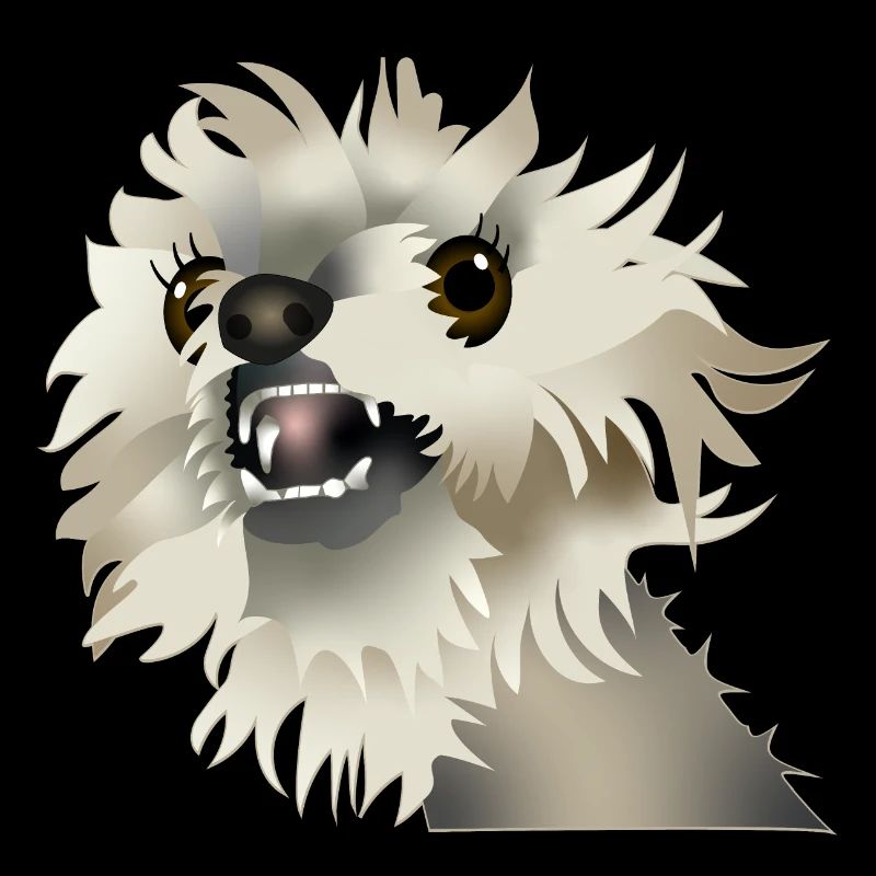 Chien heureux