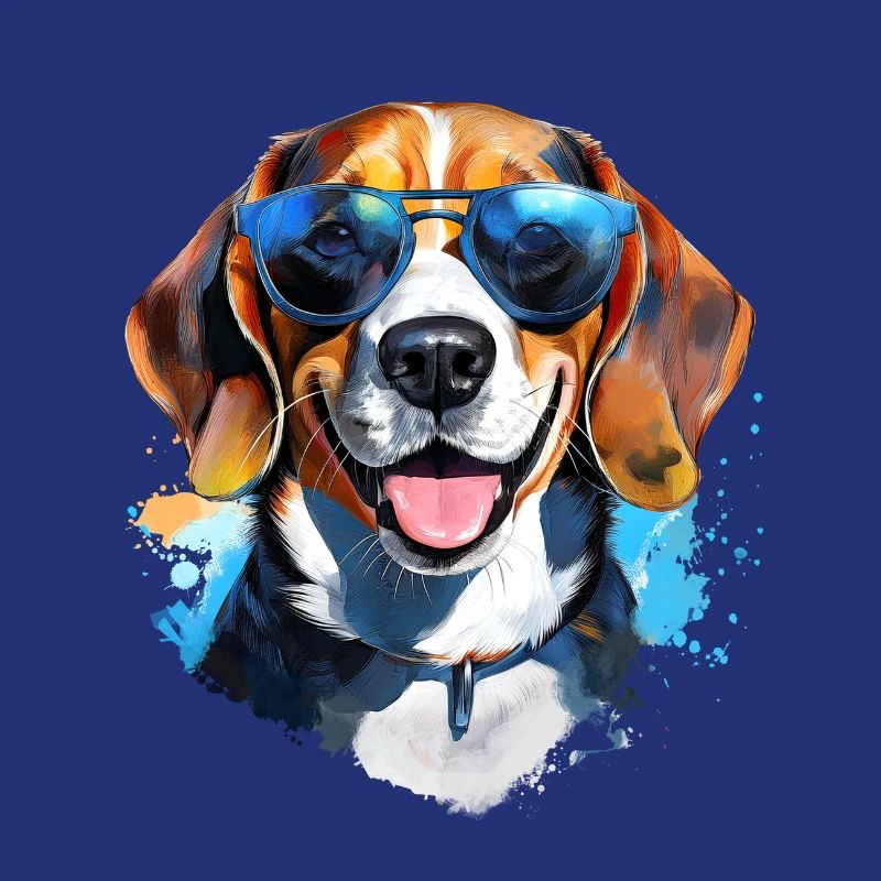 Beagle with sunglasses