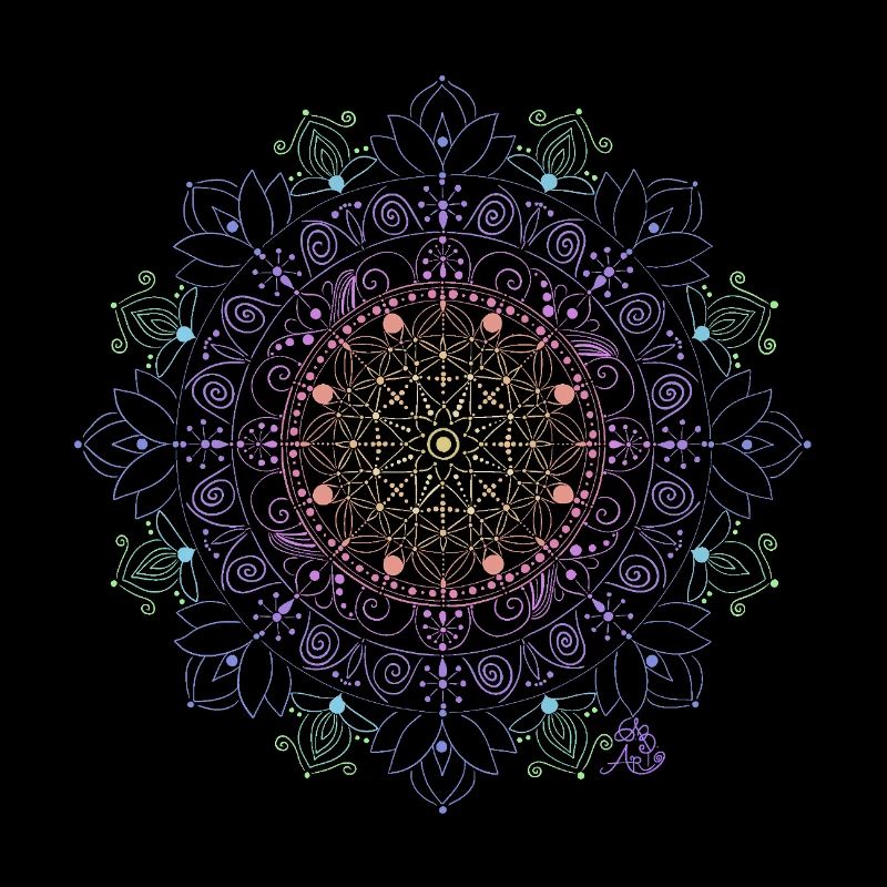 Glowing Mandala Pattern