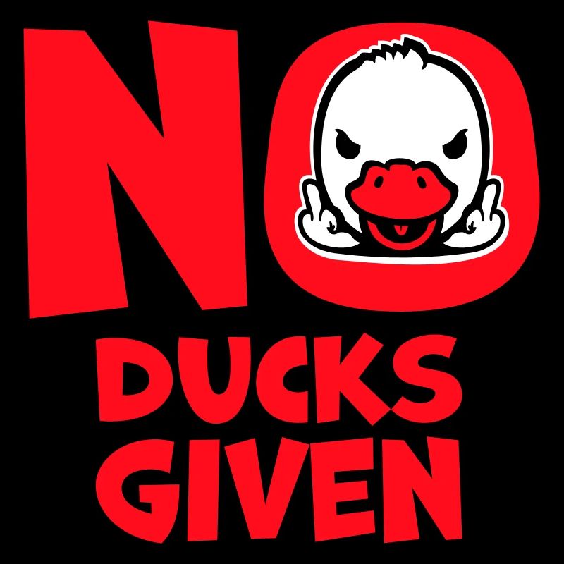 Gans No Ducks Given Mittelfinger Freche Ente Cool