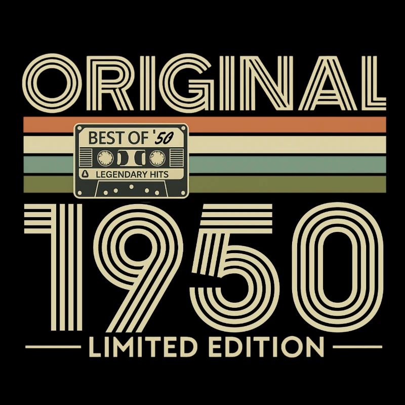 Original 1950 Limited Edition Retro Cassette