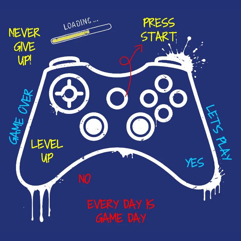 Gamer Controller Graffiti