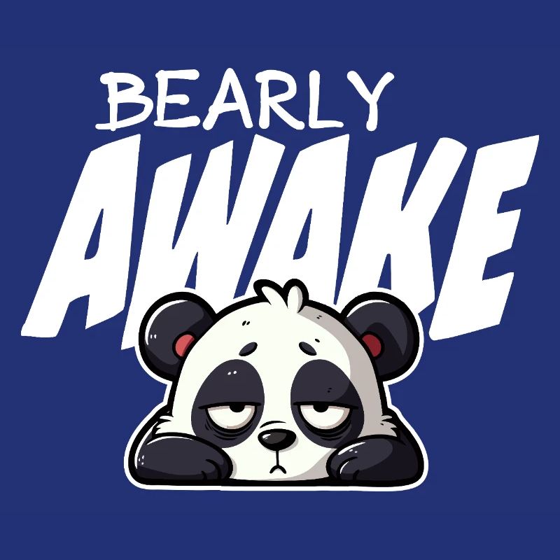 Sleeping Panda Barely Awake