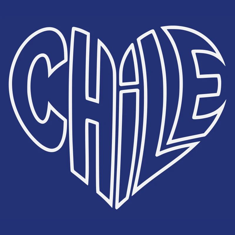 Chile Herz Typo