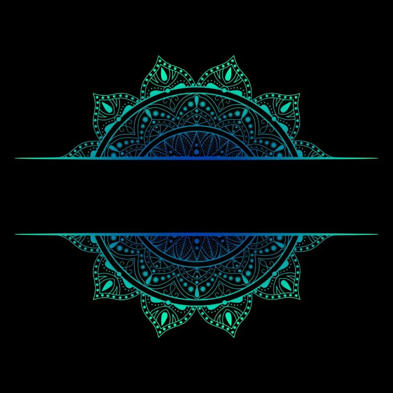 Mandala Cyan Green