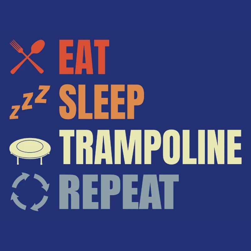 Routine de saut de trampoline