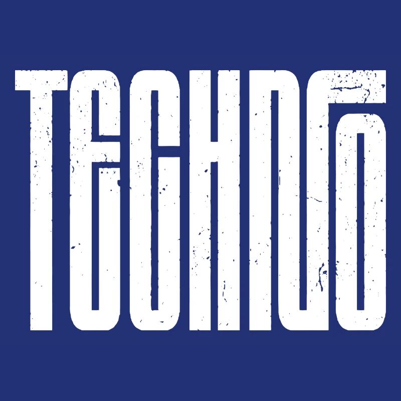 Typographie rétro techno audacieuse