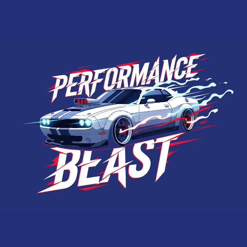 Conception de performance de muscle car