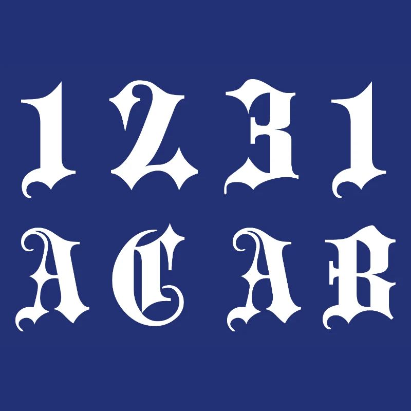Gothic Monogram 1231